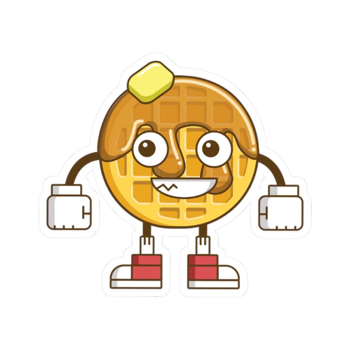 Maple Waffle Kiss-Cut Sticker