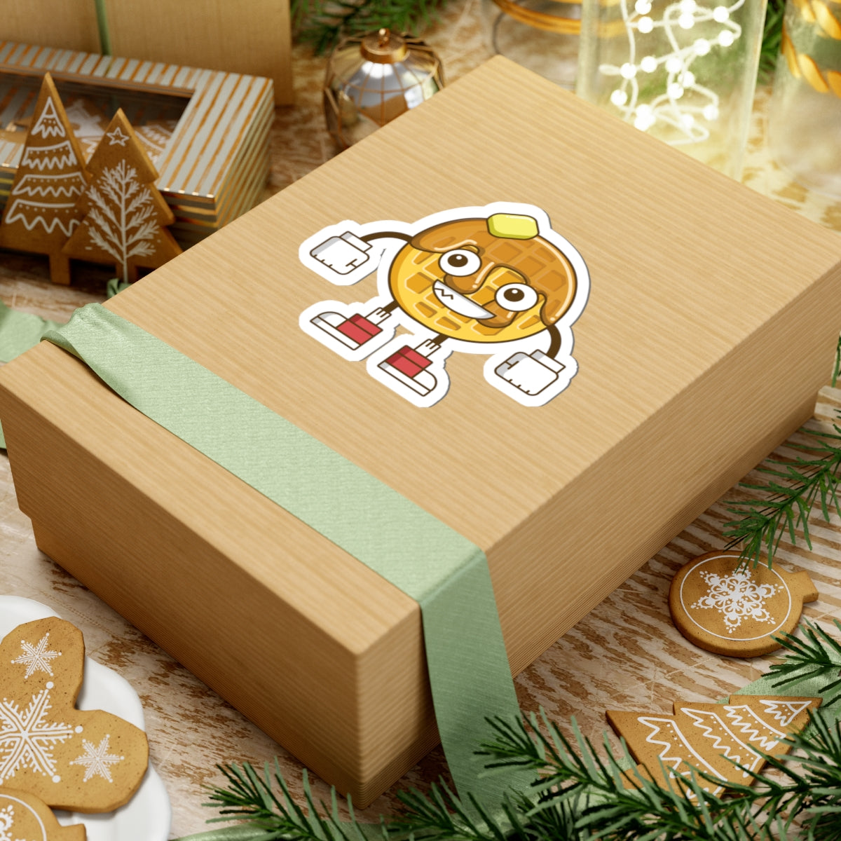 Maple Waffle Kiss-Cut Sticker