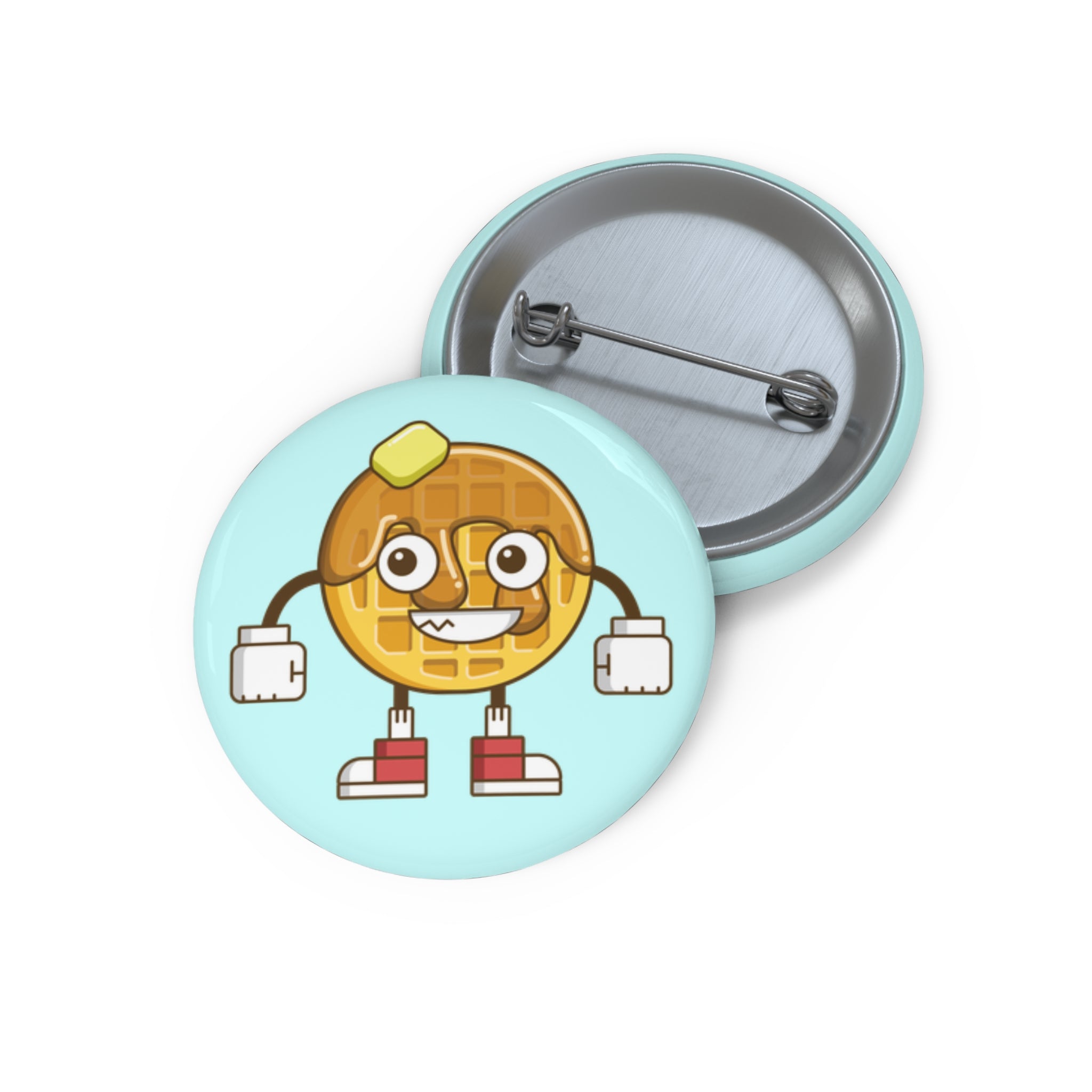 Maple Waffle Pin Button